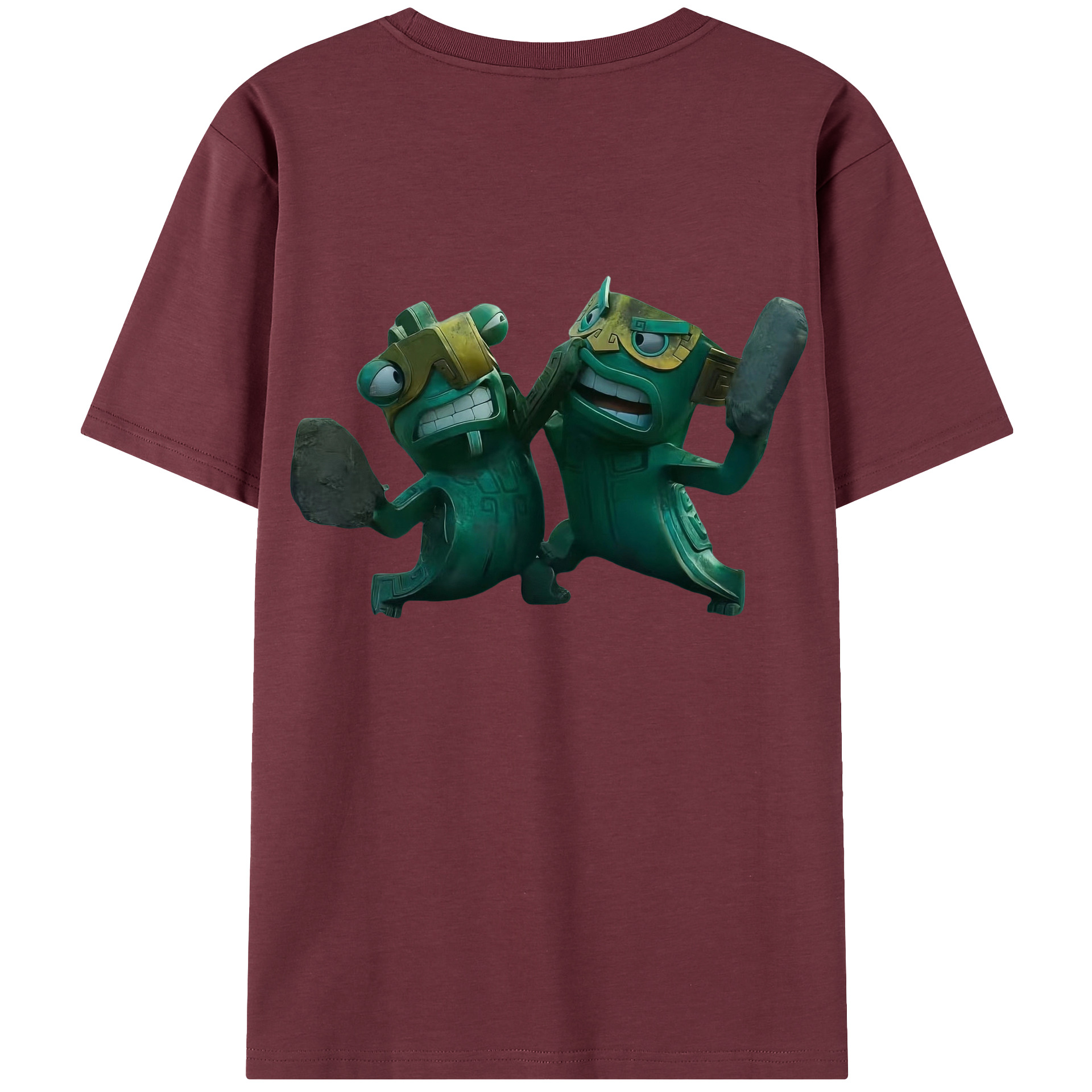 （画像用） Ne Zha 2 ナタ 魔童の大暴れ 綿100％半袖Tシャツ（背面プリント）